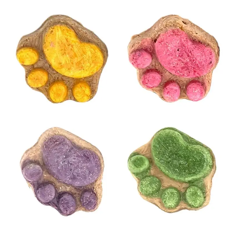 kf-S417bd63418d84163b95123c02b1b0a802 Paw Shape Cat Snack Oral Cleaning Cat Snacks Kitten Treats Paw Shape Cat Food Footprint Shaped Cat Treats Pets Supplies - Image 1