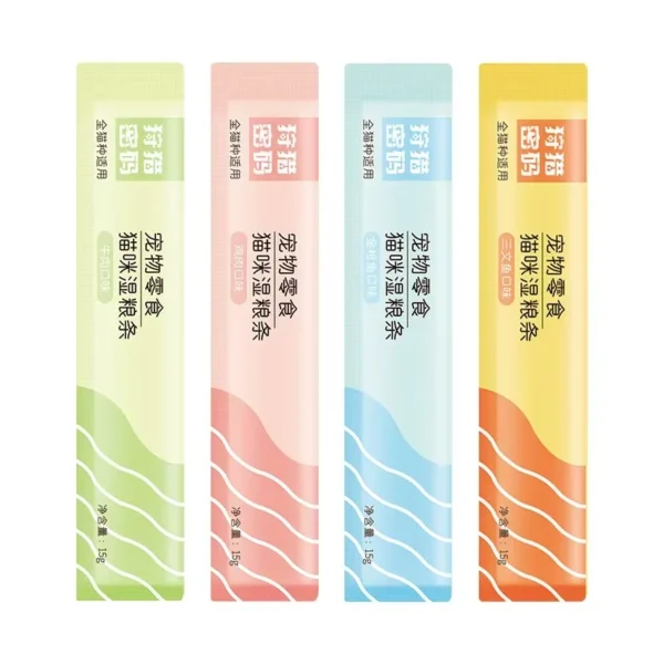 Cat Strips Pet Snacks Various Flavors Nutritious Protein Containing Wet Cat Food Universal Snacks Fatty Gills Cat Wet Food